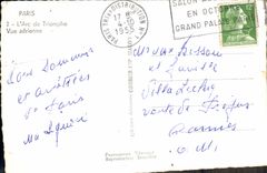 CPM Paris L'Arc De Triomphe Vue Aerienne