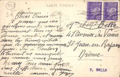 VINTAGE POSTCARD Toulon Seaside Top of Sainte Marguerite