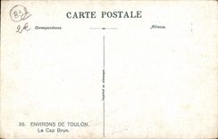 VINTAGE POSTCARD Surroundings of Toulon Cape Brown