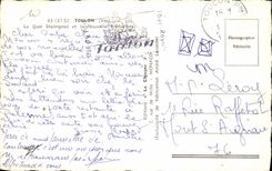 VINTAGE POSTCARD Toulon the Stalingrad Quay And new prefecture