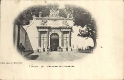 VINTAGE POSTCARD Toulon the Entry Of the Arsenal