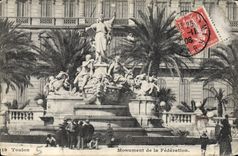 CPA Toulon Monument De La Federation