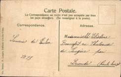 VINTAGE POSTCARD Toulon Jardin of the city Rules of Pierre Pujet