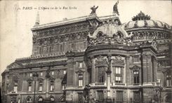 CPA Paris L'Opera Vu De La Rue Scribe