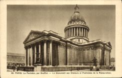 CPA Paris Le Pantheon Par Soufflot Le Monument Aux Orateurs Et Publicistes