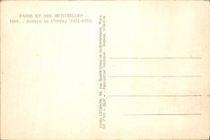 VINTAGE POSTCARD Paris And Its Wonders Avenue Of the Opera