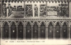 CPA Paris Notre Dame Pourtour Du Choeur
