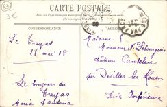 Cornisa de la POSTAL de la VENDIMIA de la cala de Esterel de Maupas