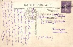 VINTAGE POSTCARD Toulon the Cronstadt Quay Large Coffee of the Roads
