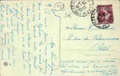 VINTAGE POSTCARD Toulon the Caryatids De Puget