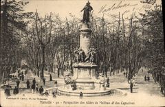 CPA Marseille Perspective Des Allees De Meilhan et des Capucines