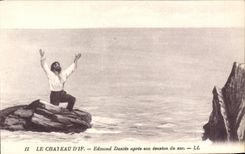 CPA Le Chateau D'If Edmond Dantes apres son evasion du sac Marseille