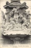 CPA Marseille Place Castellane Fontaine Jules Cantini La source