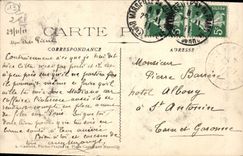 CPA Marseille Place Castellane Fontaine Jules Cantini La mer Amphytrite