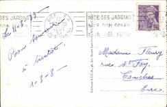 POSTAL MODERNA Niza la caminata del inglés el casino del embarcadero