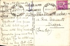 Monumento de la guerra de la POSTAL de la VENDIMIA Niza