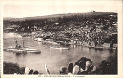 VINTAGE POSTCARD Villefranche On Sea View Boats