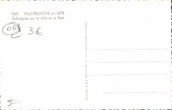 MODERN CARD Villefranche On Sea Escaped On the City And the Port