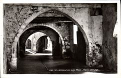 VINTAGE POSTCARD Villefranche On Sea Old Passage