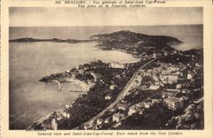 CPA Beaulieu Vue Generale Et Saint Jean Cap Ferrat Vue Prise De La Nouvelle Corniche