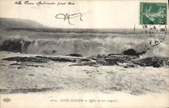 CPA Cote D'Azur Effets De Mer Vagues