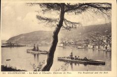 CPA Villefranche La Rade Et I'Escadre Environs De Nice Bateaux