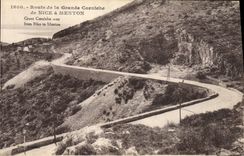 CPA Route de la Grande Corniche de Nice A Menton