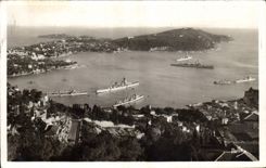 CPA Villefranche Sur Mer L'escadre en rade de Villefranche et le Cap Ferrat 