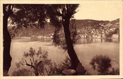 VINTAGE POSTCARD Villefranche On Sea Seen from of the Low Cornice
