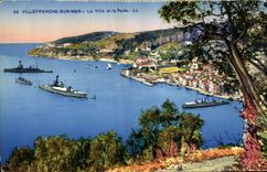 CPA Villefranche Sur Mer La ville Et La Rade