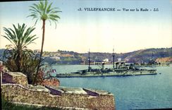 CPA Villefranche Sur Mer La Rade Bateau 