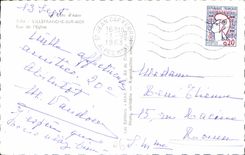 MODERN CARD Villefranche On Sea Street De I' Eglise Hairdresser