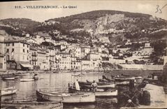 CPA Villefranche Le Quai Bateaux