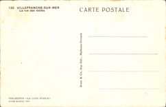 CPA Villefranche Sur Mer La Rue Des Voutes