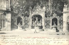 CPA Nancy Fontaine De Neptune Carte 1900