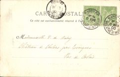 CPA Nancy Fontaine De Neptune Carte 1900