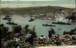 CPA Villefranche Panorama Bateaux