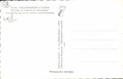 VINTAGE POSTCARD Villefranche On Sea the City Roads And Richelieu