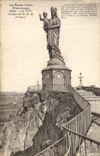 VINTAGE POSTCARD Puy Statrue of Notre Dame de France