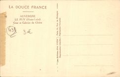 Corte de Puy de la POSTAL de la VENDIMIA y Galeries del claustro