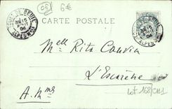 VINTAGE POSTCARD Entree of the throats of Cians Railroad of the South of France Line of Nice has Puget