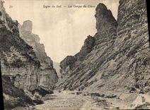 VINTAGE POSTCARD Line of the South Falls of Cians