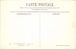 VINTAGE POSTCARD Villefranche seen through the olive-trees