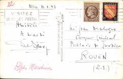 POSTAL de la VENDIMIA Niza la caminata y el paladar del mediterráneo