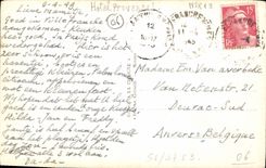 MODERN CARD Villefranche On Sea the Street of the Church