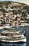 MODERN CARD Villefranche On Sea the quay Boats