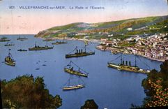 CPA Villefranche Sur Mer Le Rade et l'Escadre Bateaux