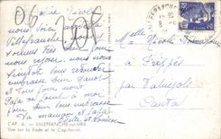 VINTAGE POSTCARD Villefranche On Sea Seen on the Roads and the Squadron