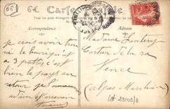 VINTAGE POSTCARD the Maritime Alps Falls of Cians the exit of the throats