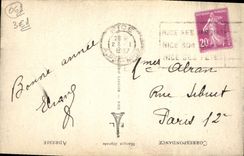 VINTAGE POSTCARD Surroundings of Beuil Falls Of Curious Cians effects of ice